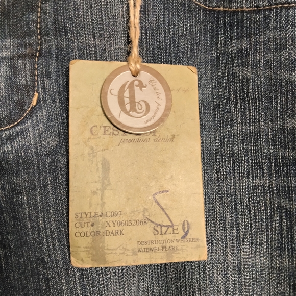 C'est Toi Premium Denim Jeans 9" Style CO97 - Picture 6 of 7